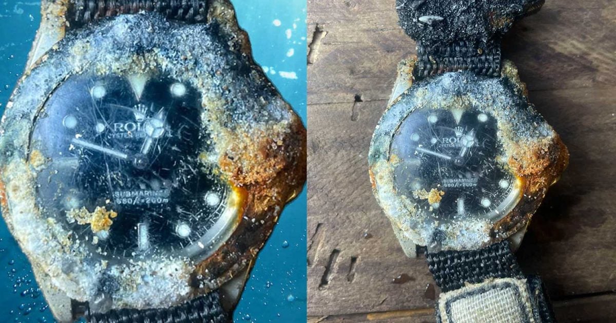 Σέρφερ βρήκε Rolex σφηνωμένο κάτω από βράχο στο βυθό το οποίο λειτουργεί ακόμη