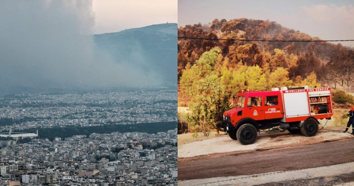 Δίχως τέλος ο εφιάλτης στην Αττική: Καίγονται σπίτια και εργοστάσια, εκκενώνονται γηροκομεία, ανυπολόγιστες καταστροφές